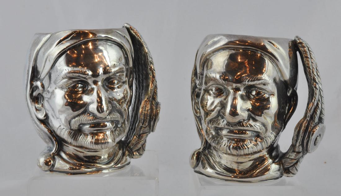 Pr. Mario Valle Sterling Silver Pirate Mugs (1 of 8)