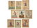 19th C. Foiled & Jeweled French Costumed Figures