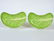 Pair (2) Dodie Thayer Lettuce Ware Crescent Plates