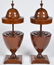 Pr. English 19th C. Wood Cutlery Urns with Inlays - 5