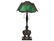 Pairpoint Bronze & Green Glass Table Lamp