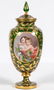 19th C. Bohemian Style Hand Painted Lidded Urn - 4