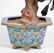 Chinese Jade & Gem Stone Tree in Cloisonne Pot - 2