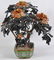 Large Chinese Jade & Gem Stone Tree in Cloisonne - 4
