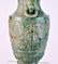 Chinese Carved Jade Urn with Jade Chain - 8