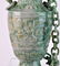 Chinese Carved Jade Urn with Jade Chain - 9