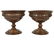 Pr. 19 Ct English Carved Wood Treenware Compotes