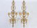 Pr. 19/20th Gilt Metal Wall Sconces