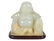 Small Chinese Carved Jade Buddha on Wood Base