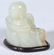 Small Chinese Carved Jade Buddha on Wood Base - 4