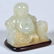 Small Chinese Carved Jade Buddha on Wood Base - 5