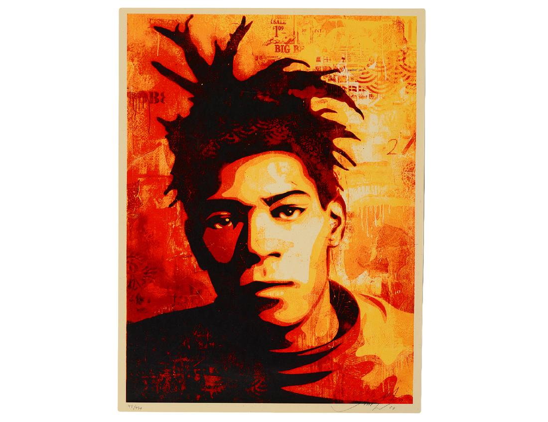 Shepard Fairey  "Basquiat" Screen Print (1 of 3)
