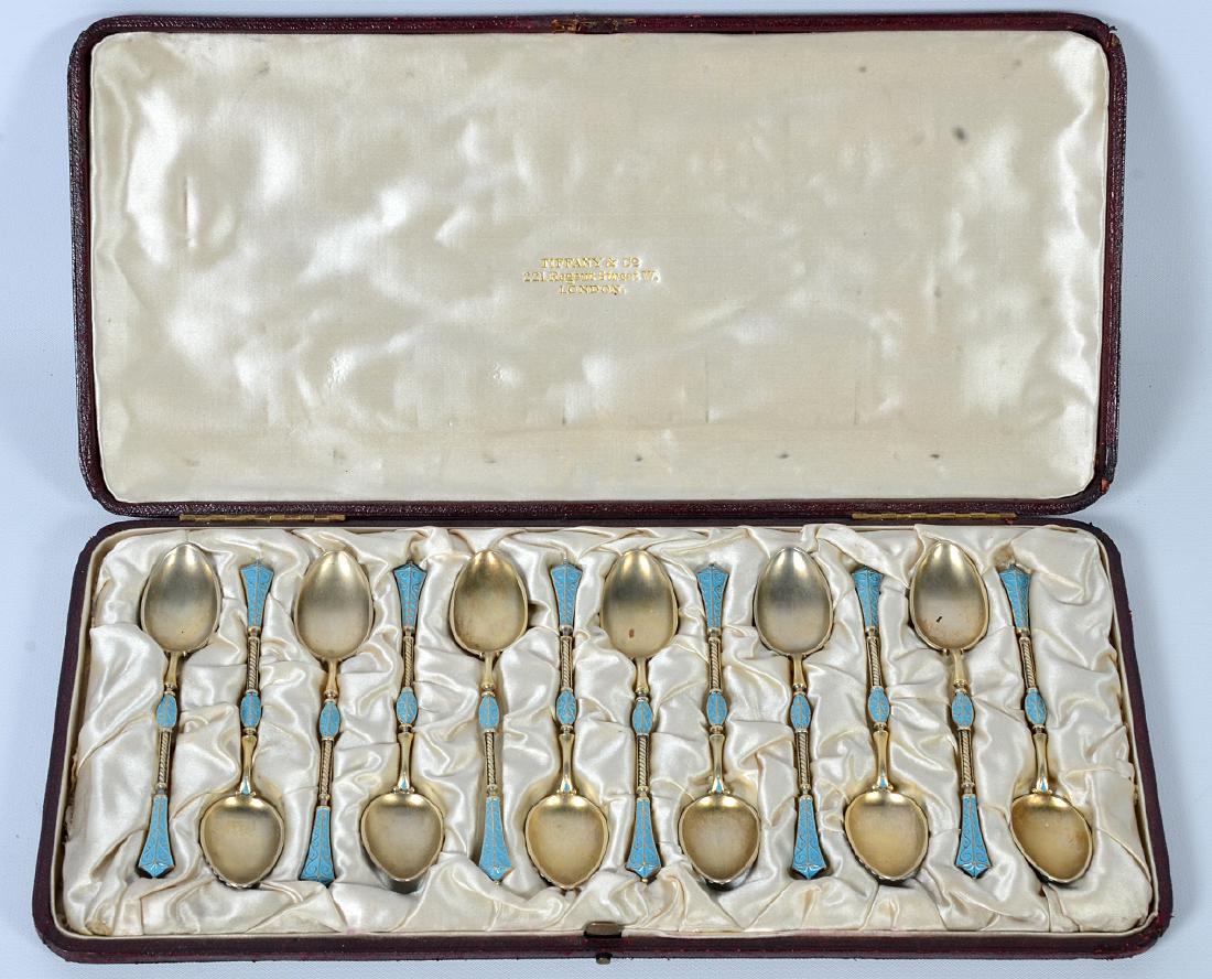 Sterling/Enamel Spoons by David Andersen- Tiffany & Co. (1 of 9)