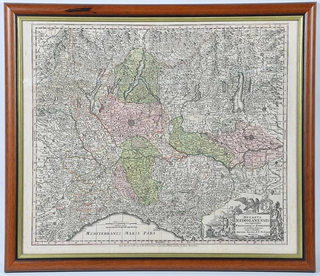 18th C. Milan Ducatus Mediterranean Map (1 of 9)