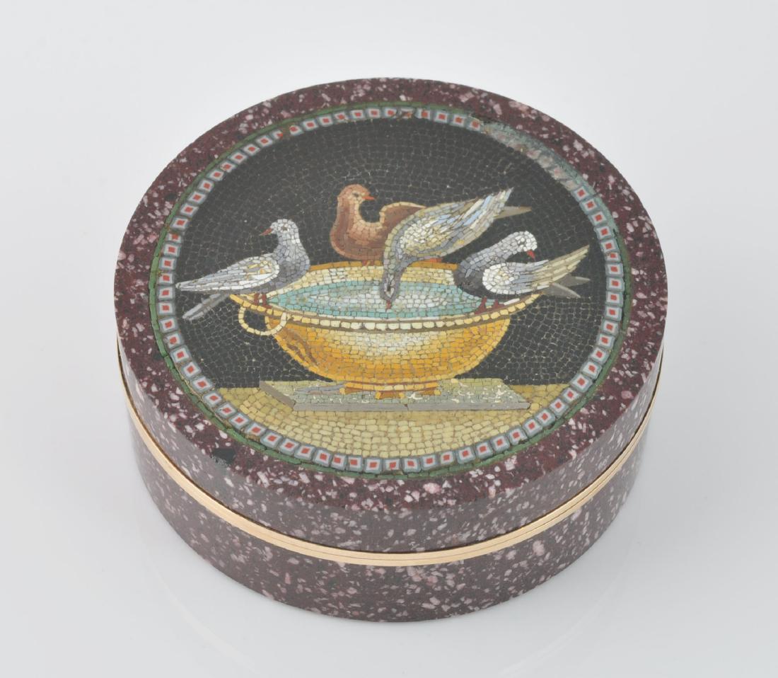 Italian Gold Mounted Micro Mosaic Box (1 of 10)