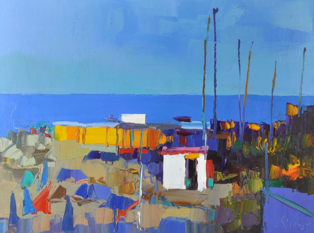 Nicola Simbari "Italian View of Ischia" O/C (1 of 9)