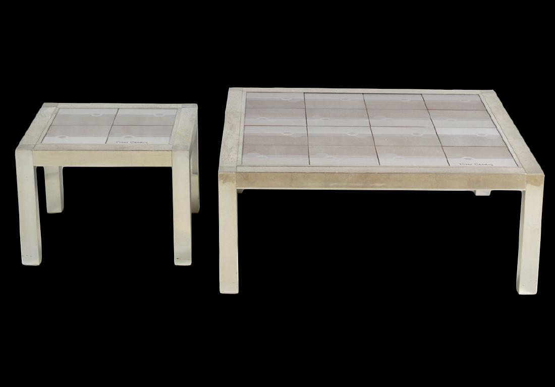 Two (2) Pierre Cardin Tile Top Tables (1 of 9)