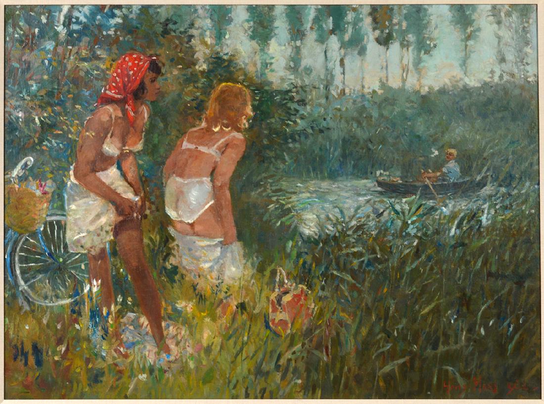 Harry Maas "Girls By The Lake" O/C (1 of 6)