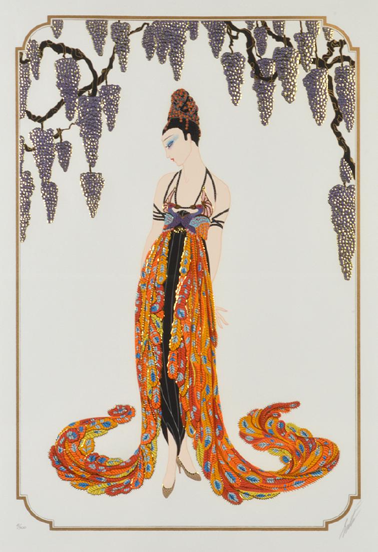 Erte Serigraph "Feather Gown" (1 of 7)