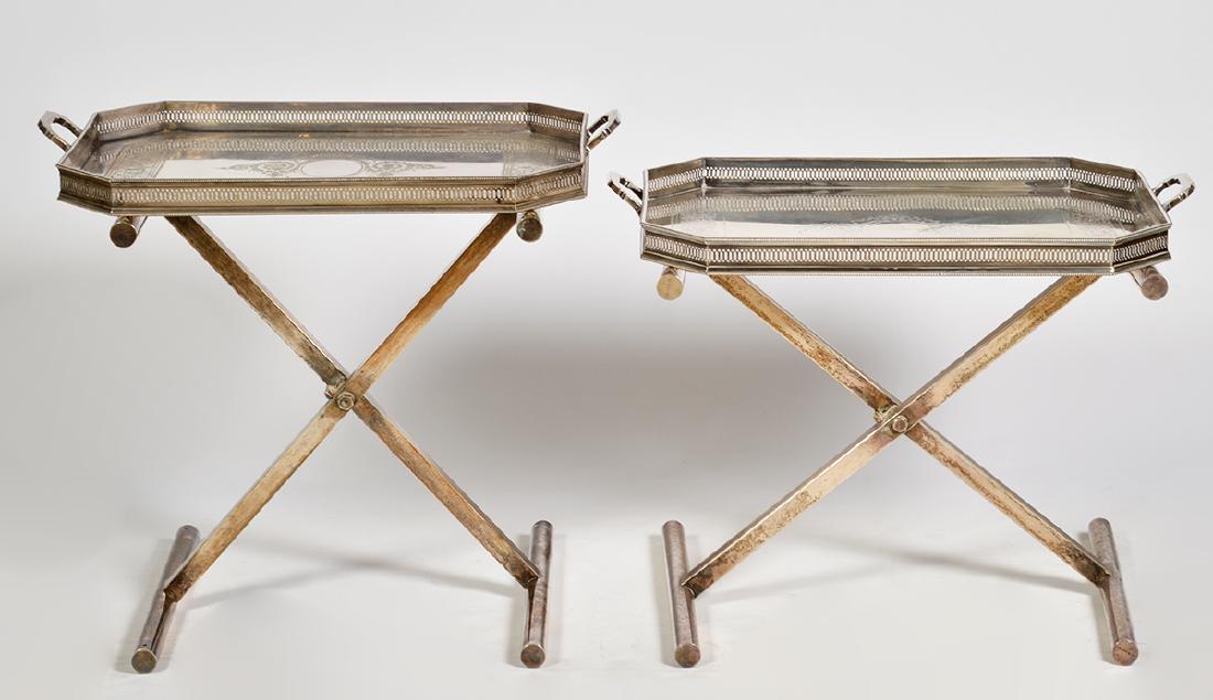 Pr. Elkington S/P Tray Tables by Garrard & Co. (1 of 18)