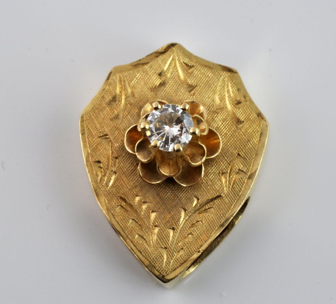 Vintage Diamond & 14kt. Gold Pendant/Slide (1 of 5)