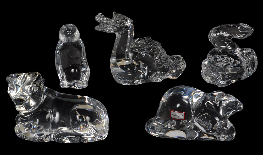Baccarat 5 Pcs. Group Of Crystal Figurines (1 of 11)