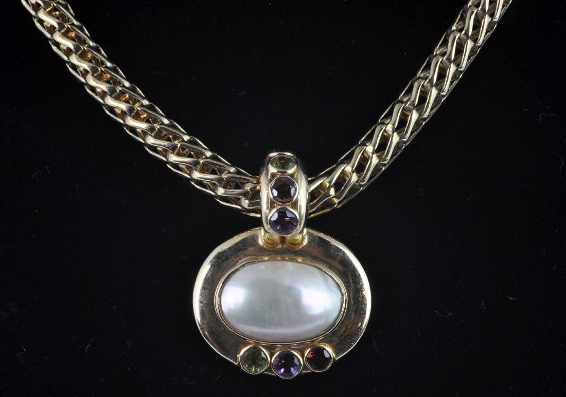 14kt. Gold, Pearl & Semi-Precious Necklace (1 of 7)