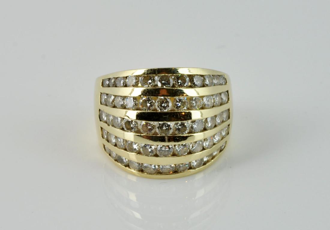 Diamond & 14kt. Gold Dome Ring (1 of 6)