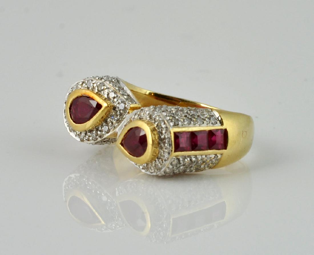 18kt Gold, Diamond & Ruby Ring (1 of 6)