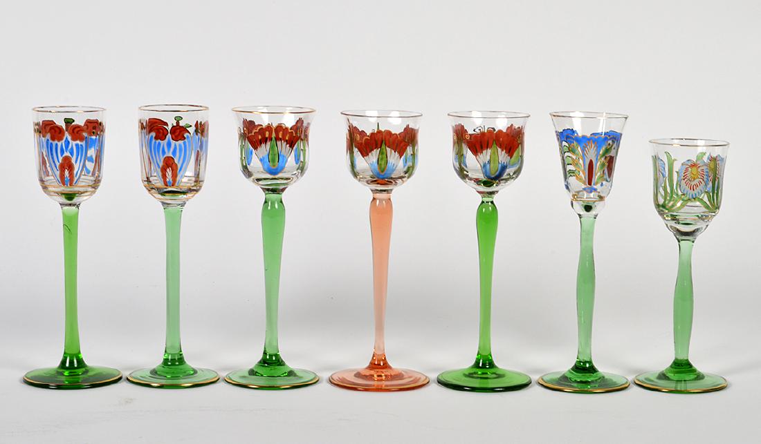 7 Wiener Werkstatt Cordial Glasses (1 of 8)