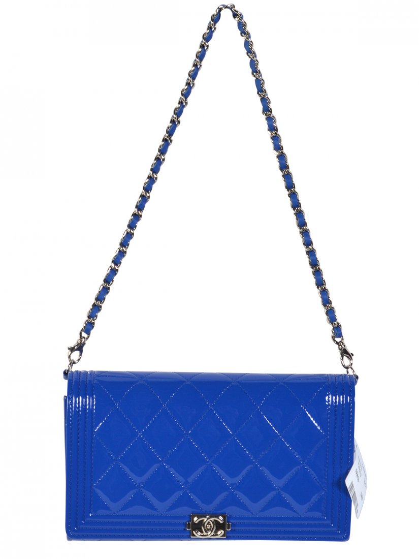 royal blue chanel bag