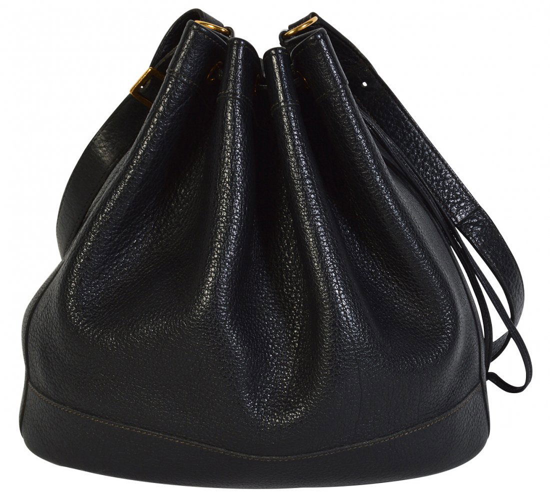 Hermes Leather Drawstring Bag (1 of 12)