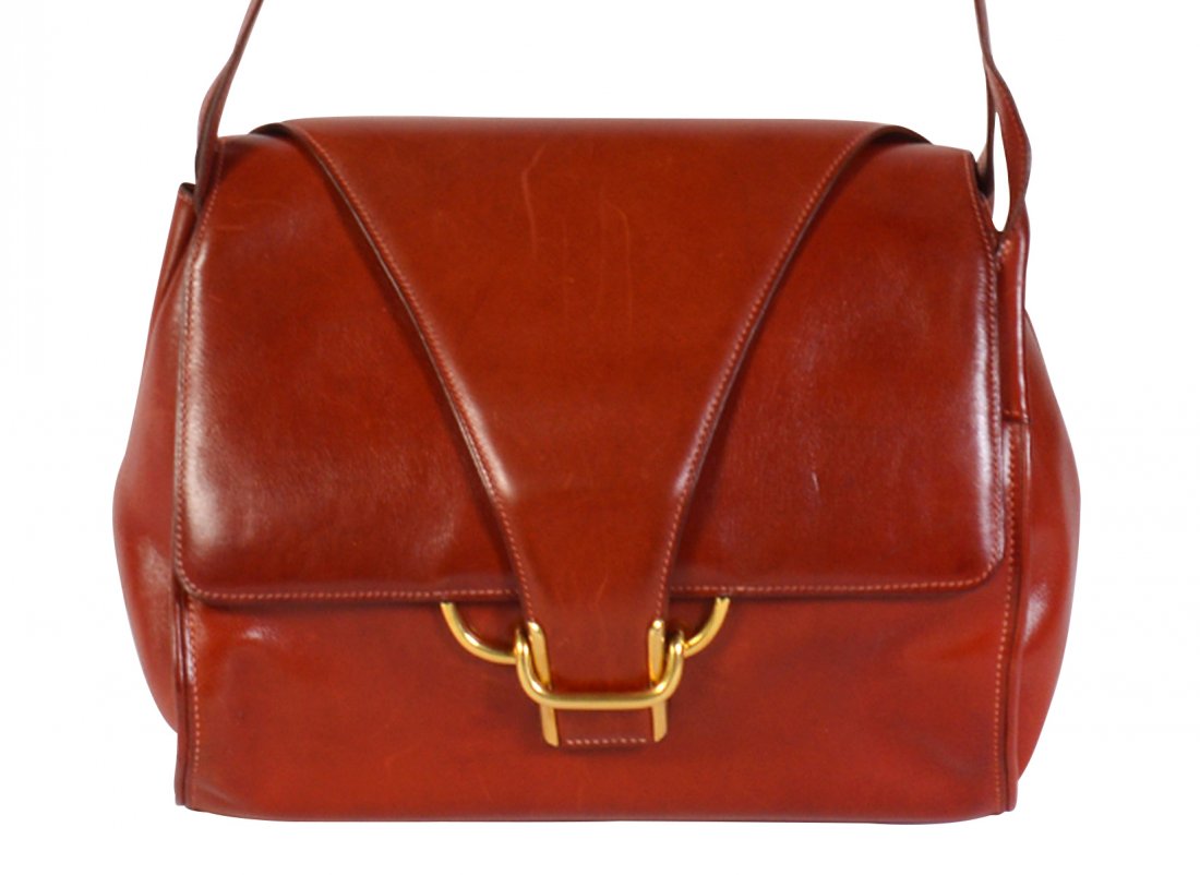 Vintage Hermes Red Leather with Gold Hardware (1 of 20)