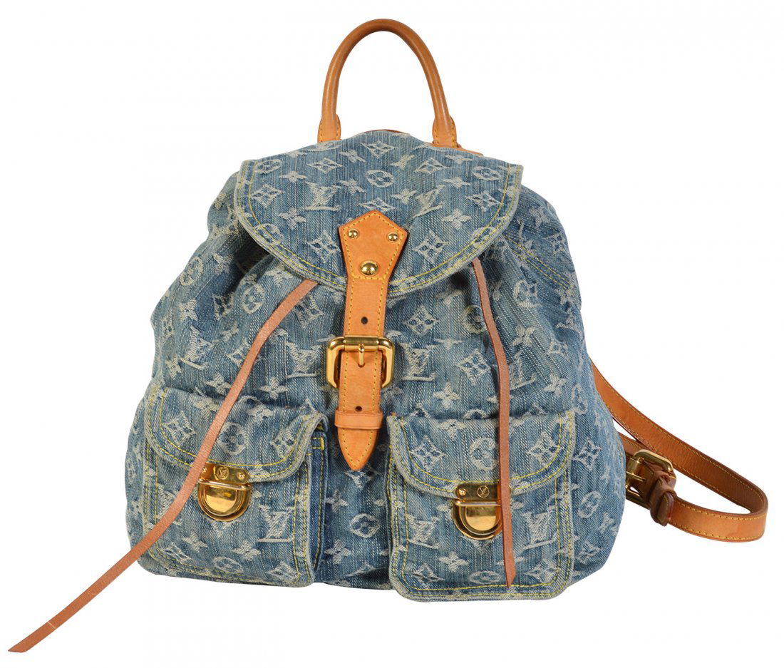 Louis Vuitton 'Sac A Dos' Denim Monogram Backpack (1 of 12)