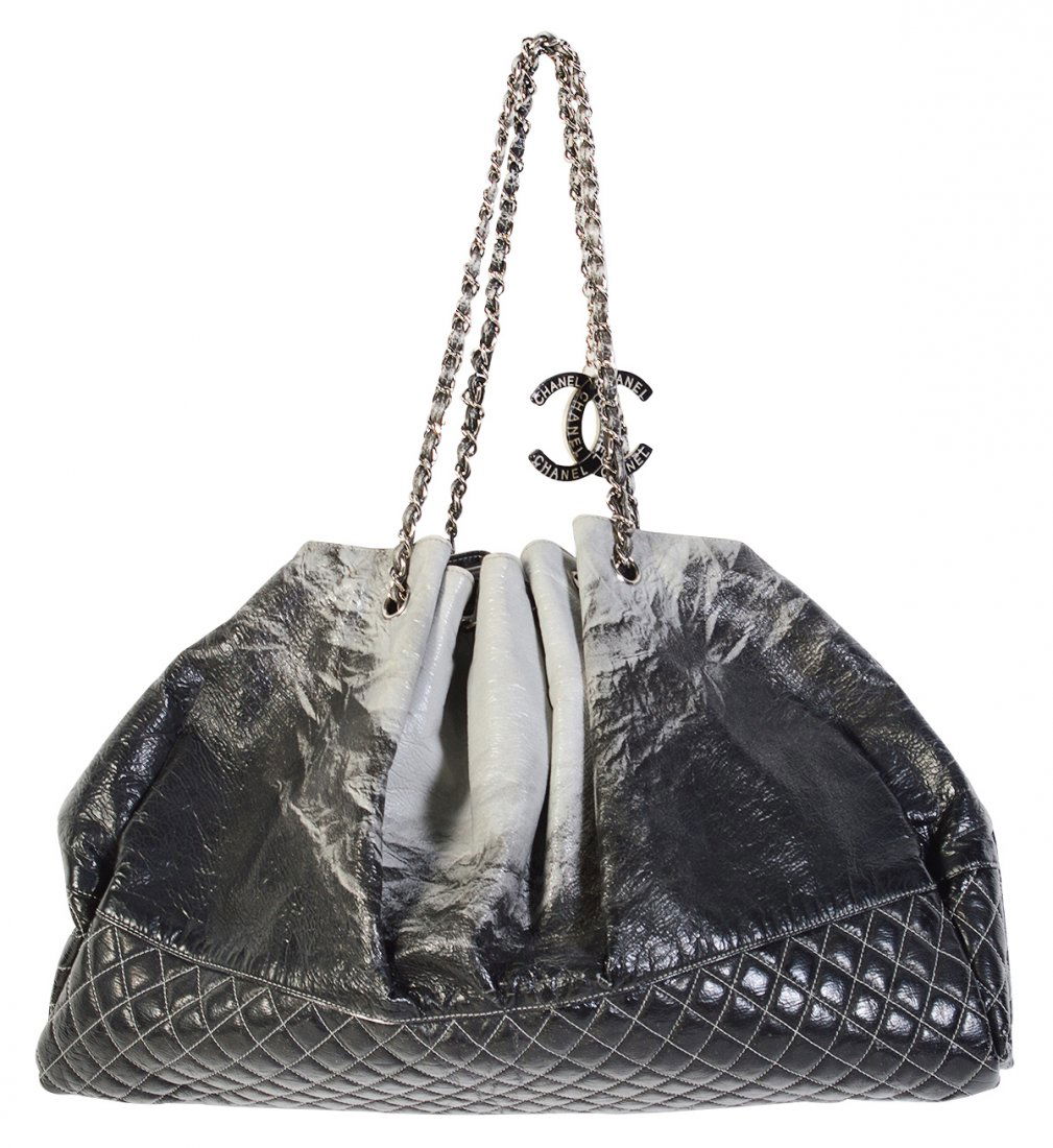 Large Hand Painted CHANEL 'Hobo' Shoulder Bag (1 of 16)