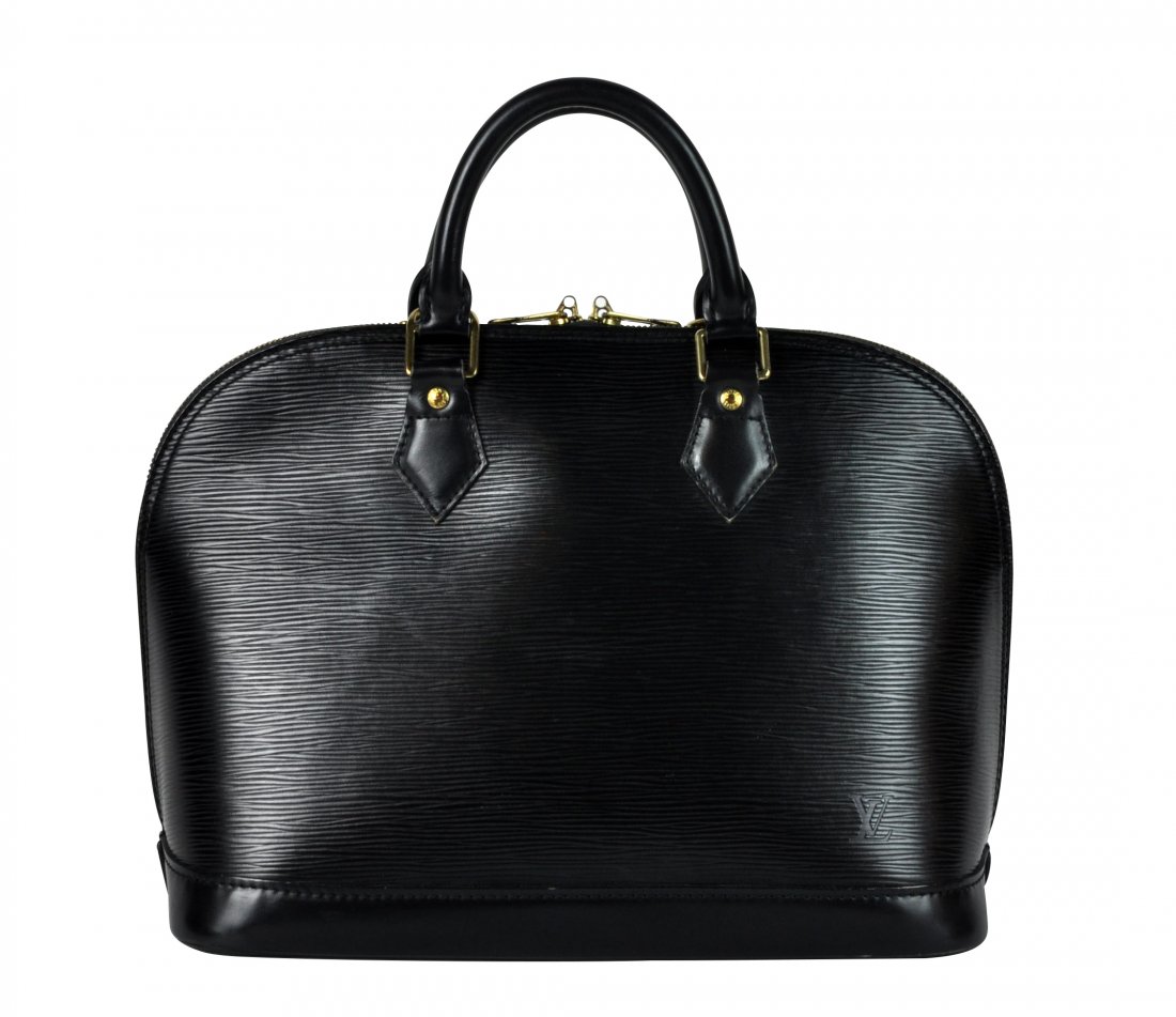 Black Epi Leather Louis Vuitton 'Alma' PM Bag (1 of 9)