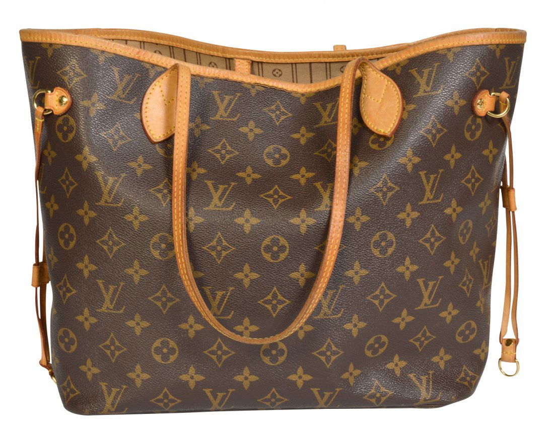 Louis Vuitton Monogrammed 'Neverfull MM' Tote Bag (1 of 12)