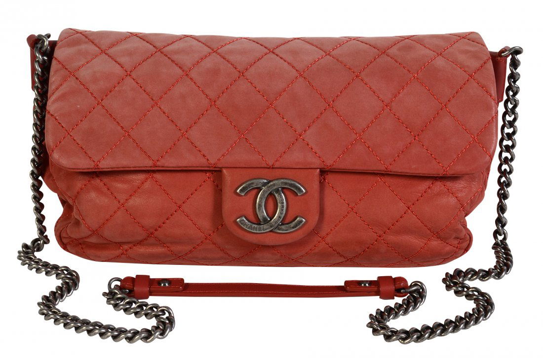 Classic Red Lambskin CHANEL Quilted Flap Bag (1 of 13)
