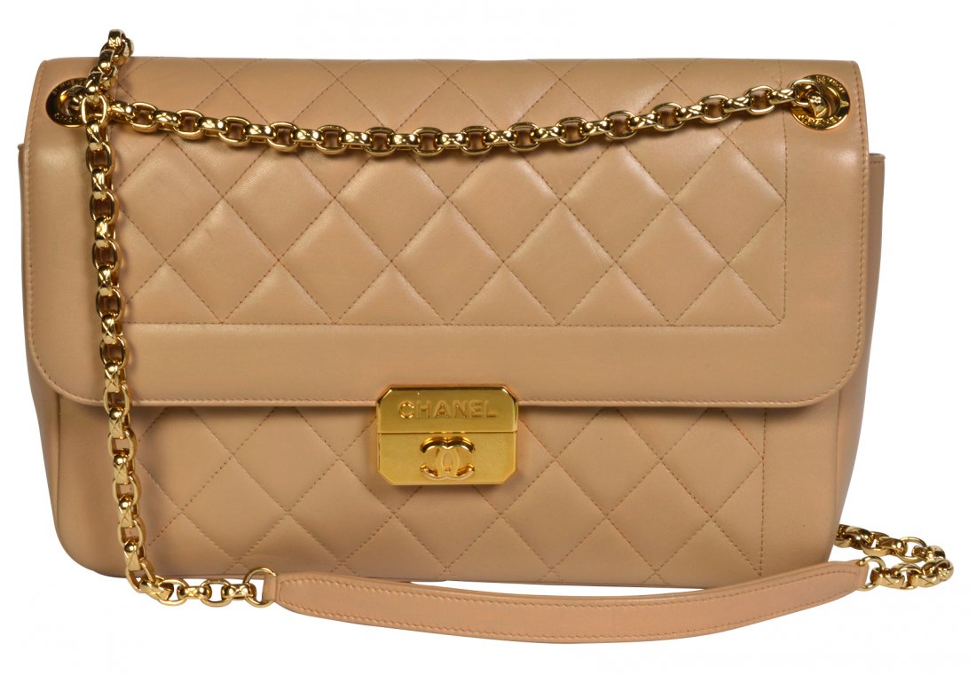 Large CHANEL Lambskin 'Chic with Me' Shoulder Bag (1 of 11)