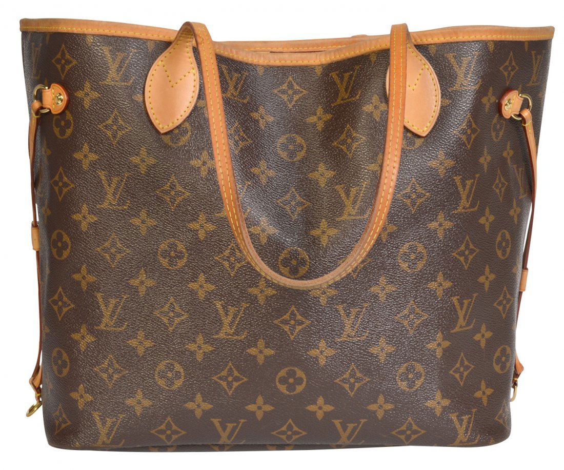 'Neverfull MM' Monogrammed Tote Bag Louis Vuitton (1 of 13)