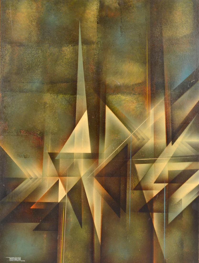 Leonardo Nierman 'Cristal Tower' Acrylic on Board (1 of 7)