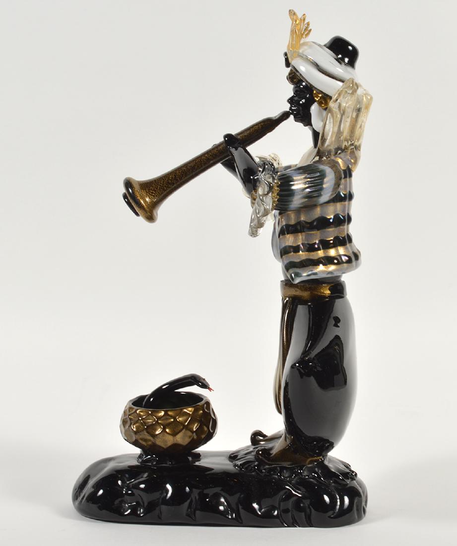 Mario Badioli Murano Snake Charmer Glass Sculpture (1 of 8)