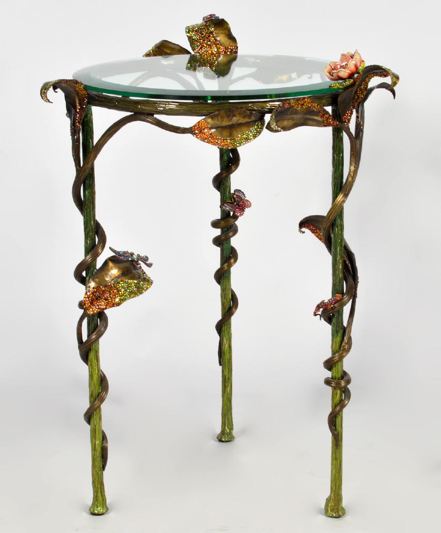 Jay Strongwater Enameled & Jeweled Table (1 of 14)