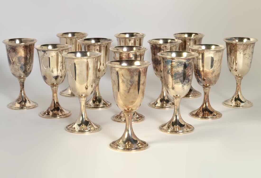 14 S. Kirk & Sons Sterling Water Goblets (1 of 7)