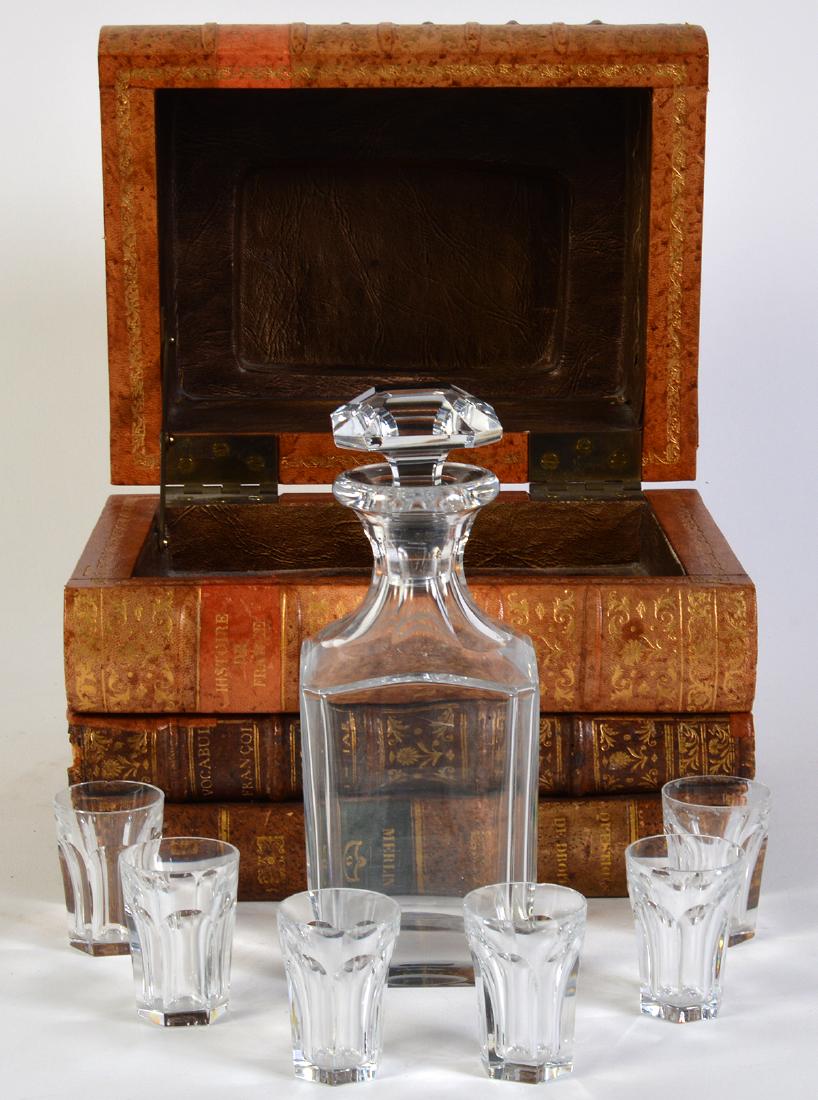 Baccarat Book Bar with Decanter & 6 Glasses (1 of 8)