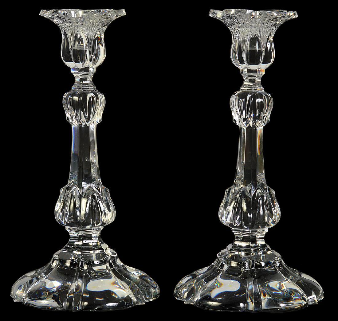 Pr. of Baccarat Crystal Candlesticks (1 of 3)