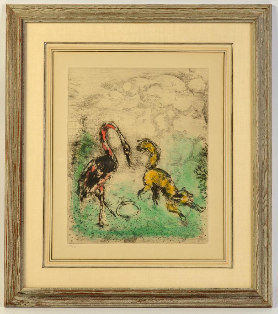 Marc Chagall Colored Etching (1 of 5)