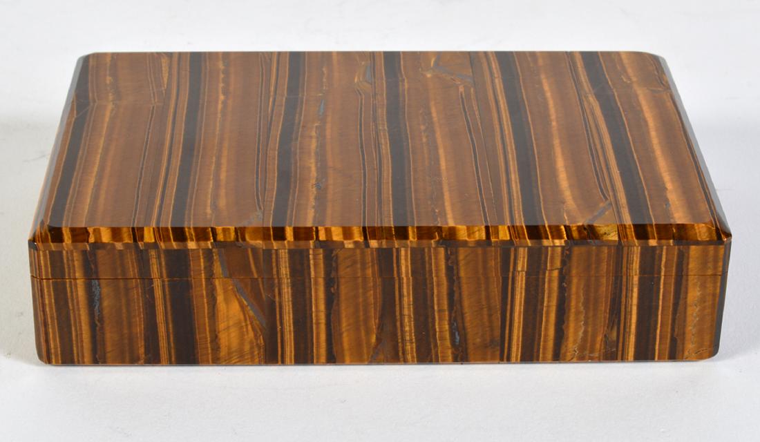 Tiger Eye Gemstone Lidded Box (1 of 9)