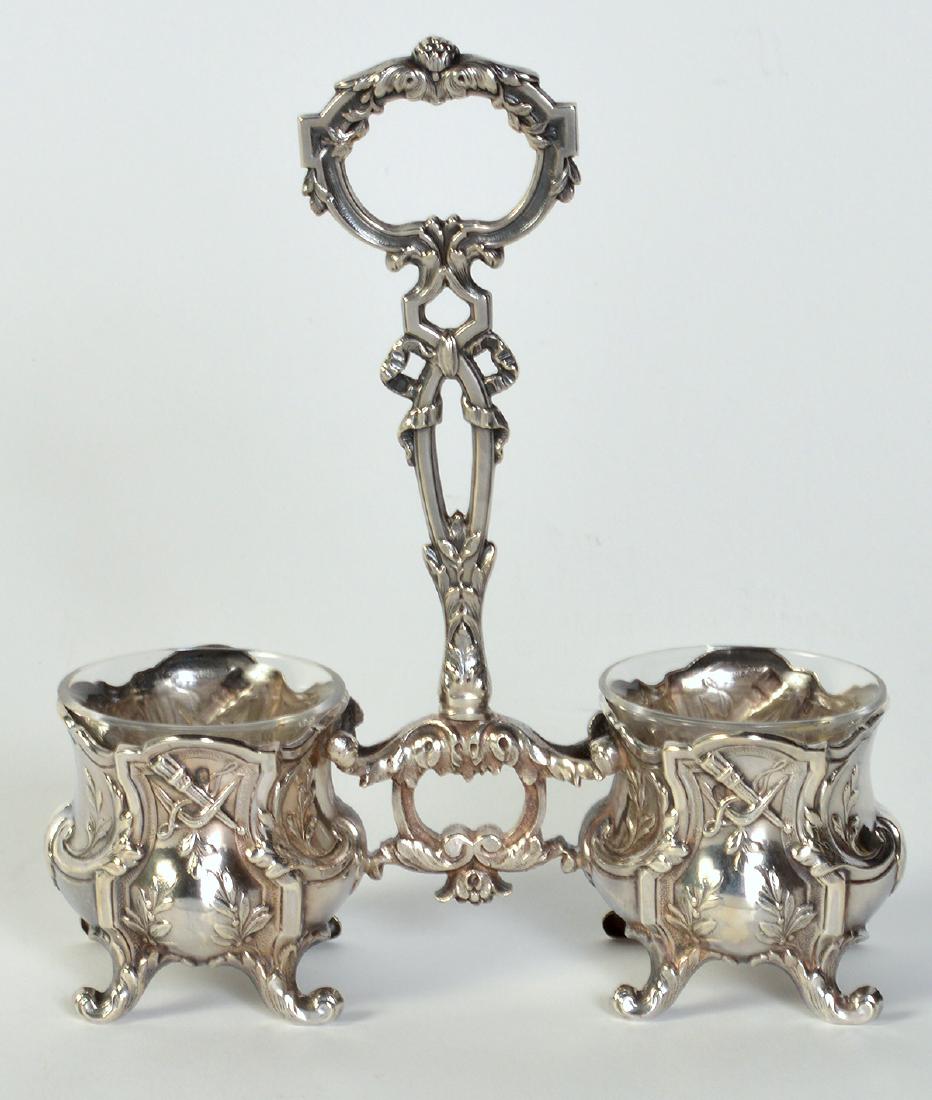 19th C. French Silver Cruet Set (1 of 3)