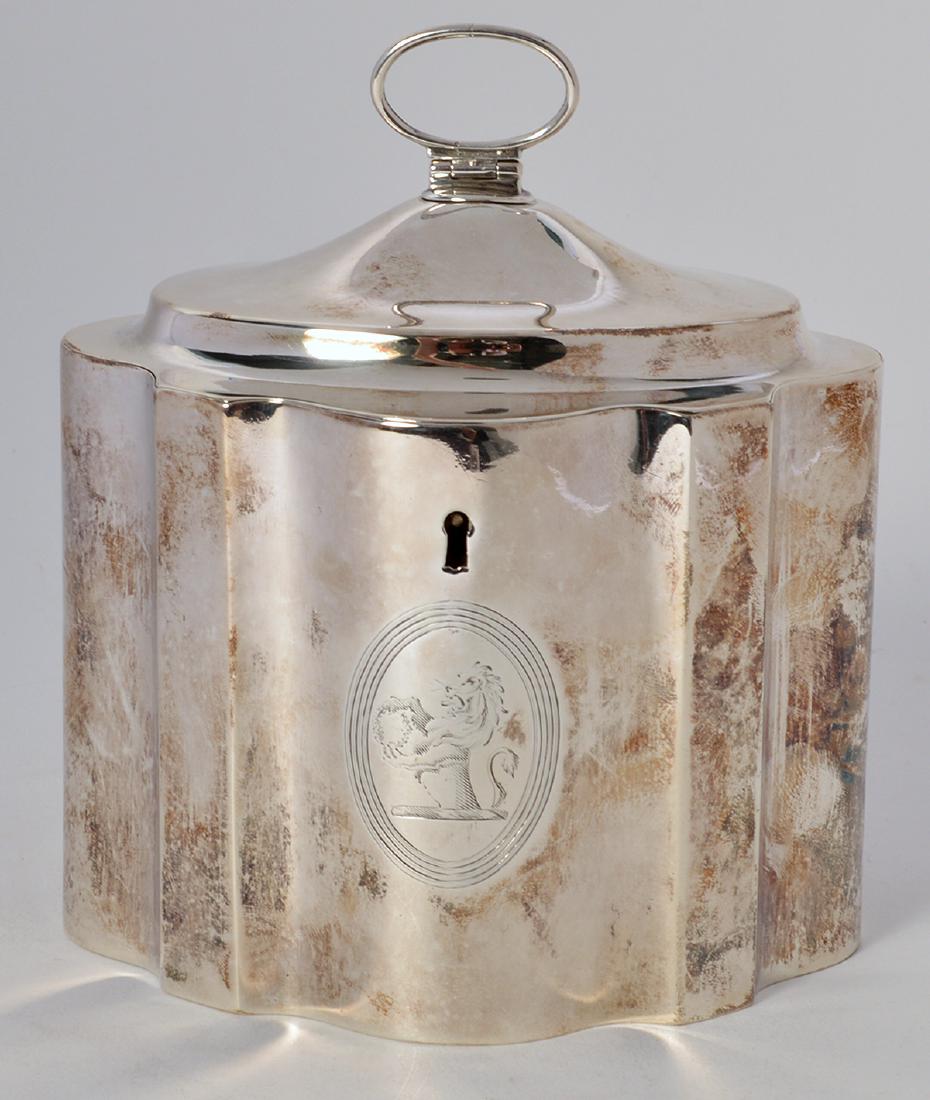 Early Sterling Silver Tea Caddy (1 of 7)